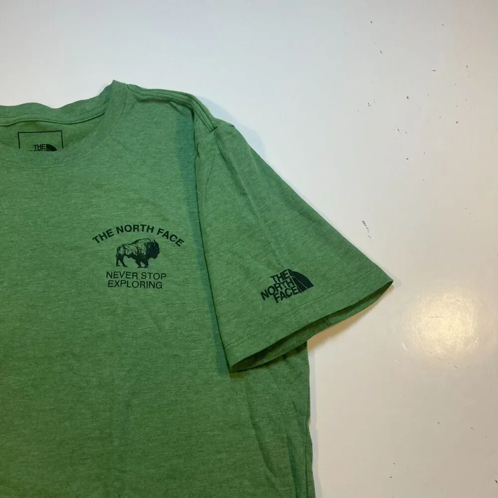 THE NORTH FACE Buffalo Never Stop Exploring Tee T SHIRT Sz Mens S